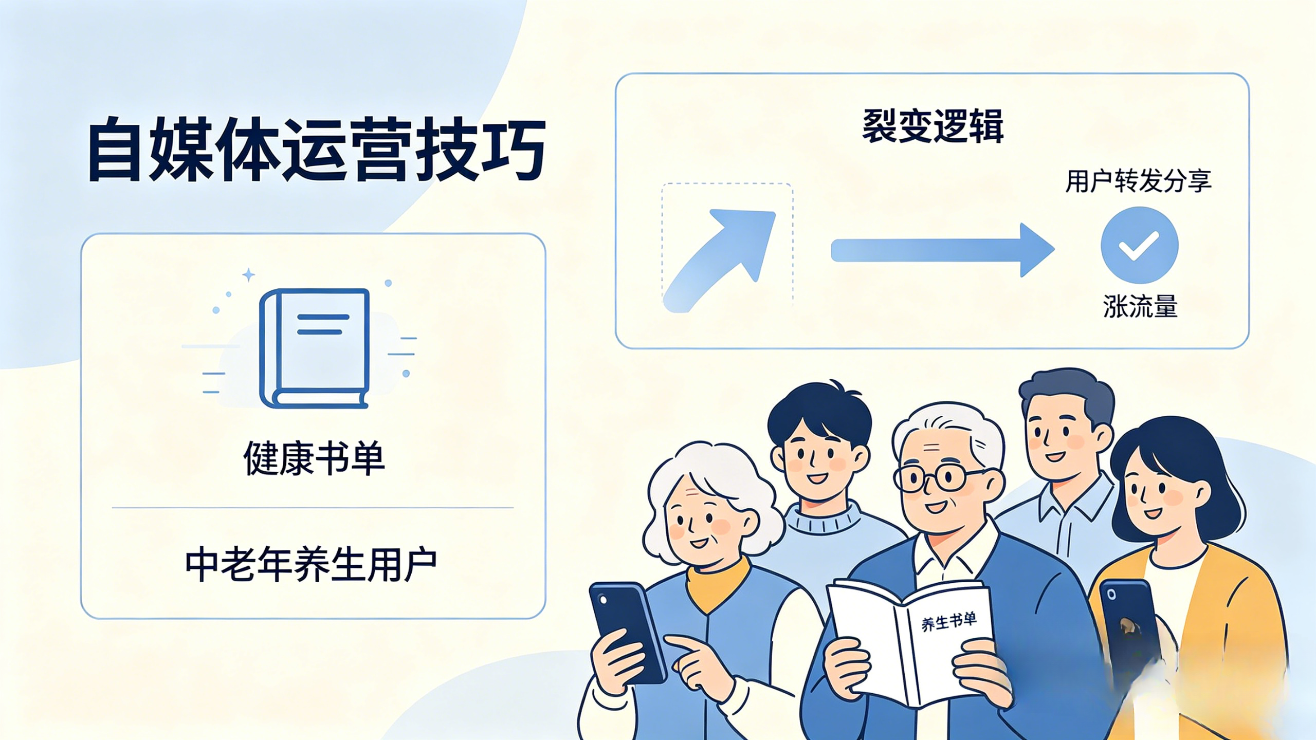 健康书单号运营技巧，依靠用户转发裂变提升流量方法
