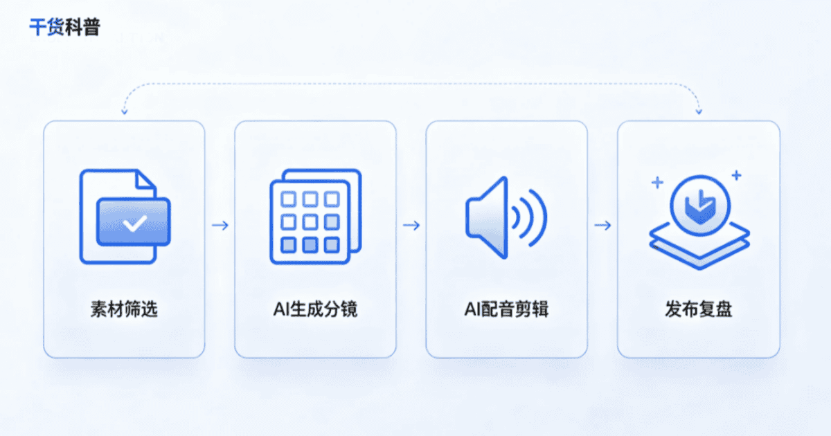 AI漫剧零基础制作全流程示意图