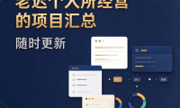 老迟个人所经营的项目汇总(随时更新)